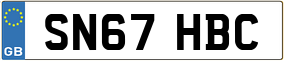 Trailer License Plate